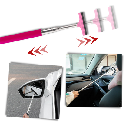 Raclette télescopique pour rétroviseur