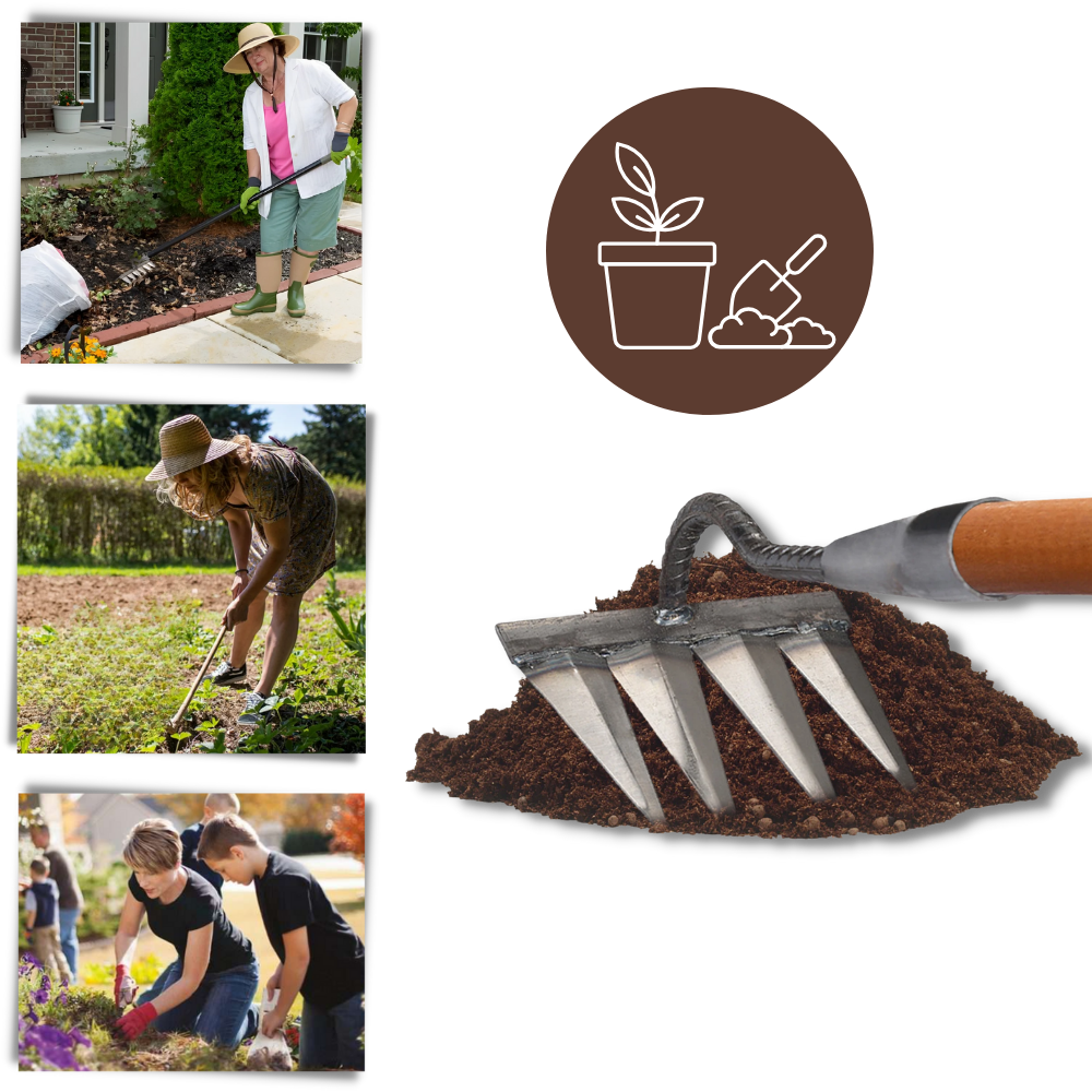 Scarificateur de jardin rapide