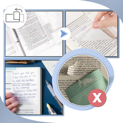 Notes autocollantes transparentes imperméables