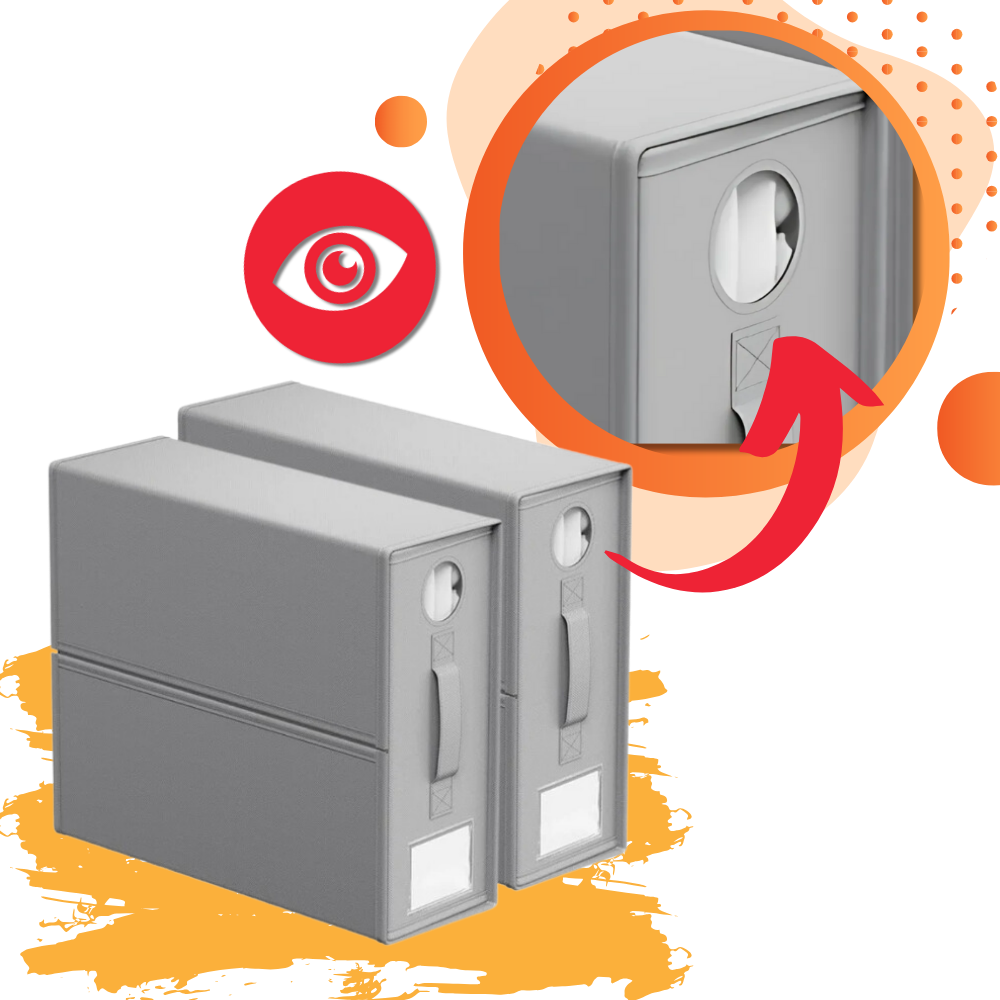 Organisateur cubique à fenêtre transparente