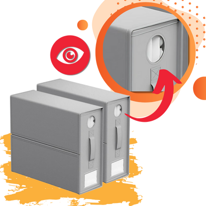 Organisateur cubique à fenêtre transparente