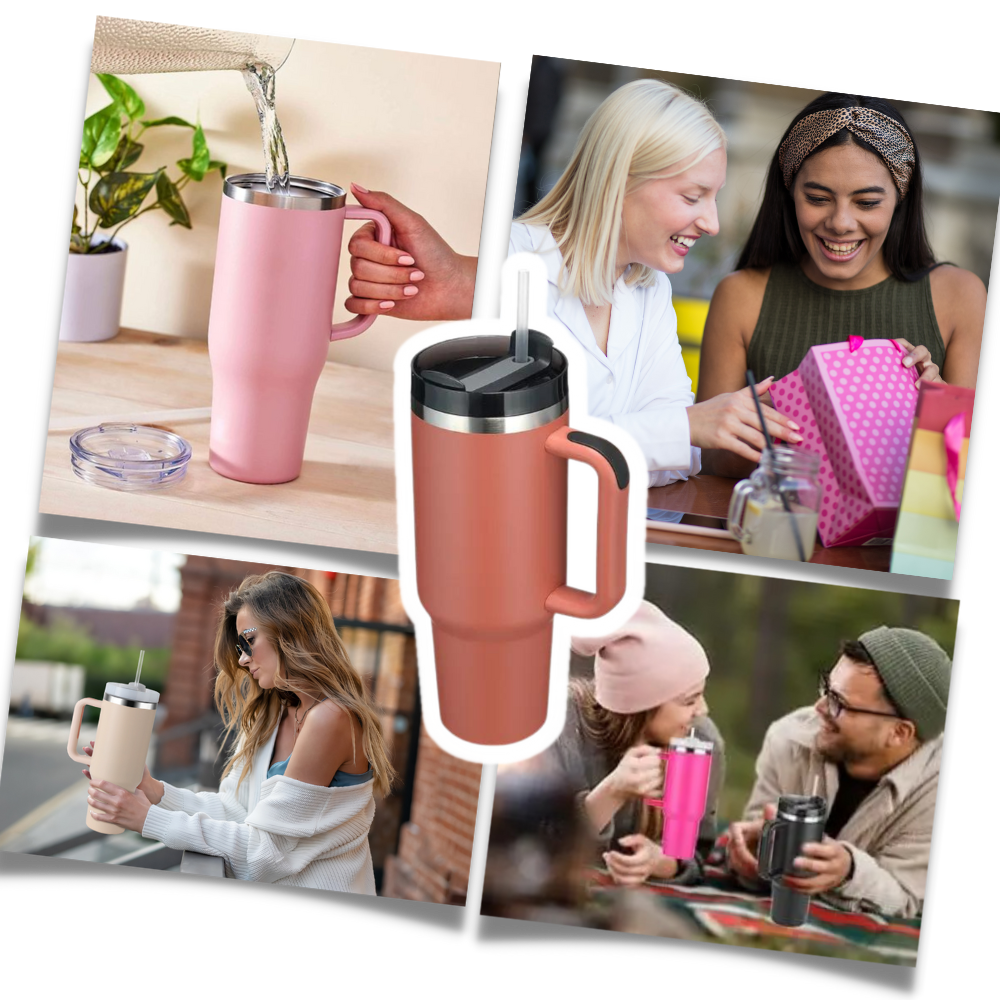 Mug Grande Capacité pour voiture avec Poignée