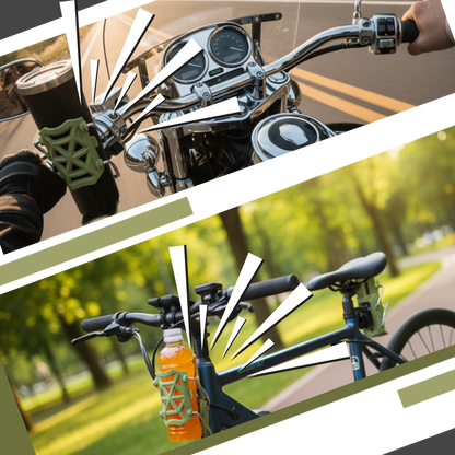 Porte-gobelet universel pour guidon de vélo et moto