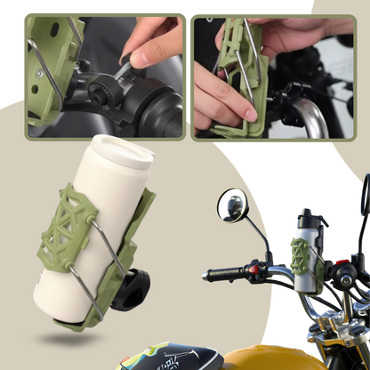 Porte-gobelet universel pour guidon de vélo et moto