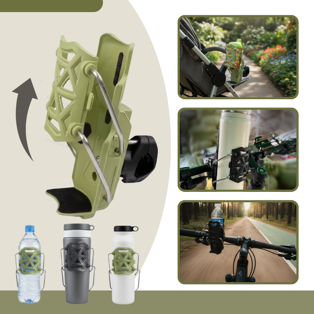 Porte-gobelet universel pour guidon de vélo et moto