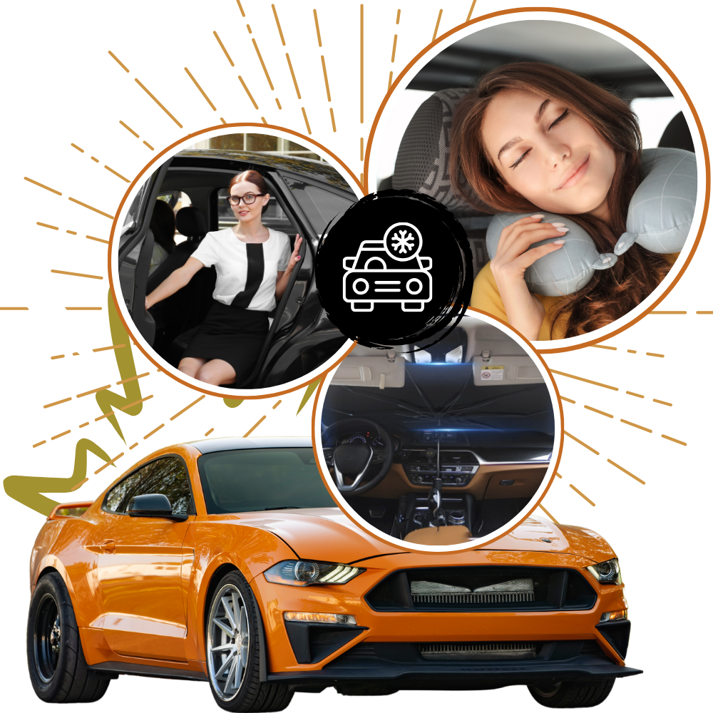 Parapluie pour pare-brise de voiture avec protection UV