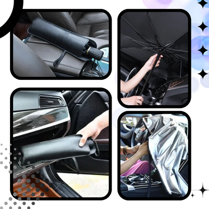 Parapluie pour pare-brise de voiture avec protection UV