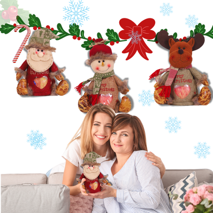 Sac-cadeau de Noël réutilisable à fermeture éclair