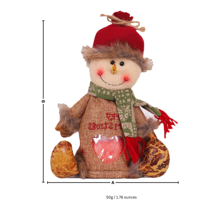 Sac-cadeau de Noël réutilisable à fermeture éclair