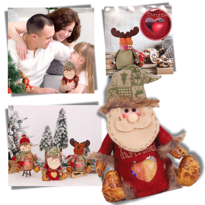 Sac-cadeau de Noël réutilisable à fermeture éclair